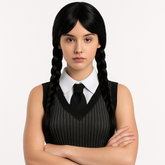 Adult Wednesday Addams Costume Wig - Standard Size